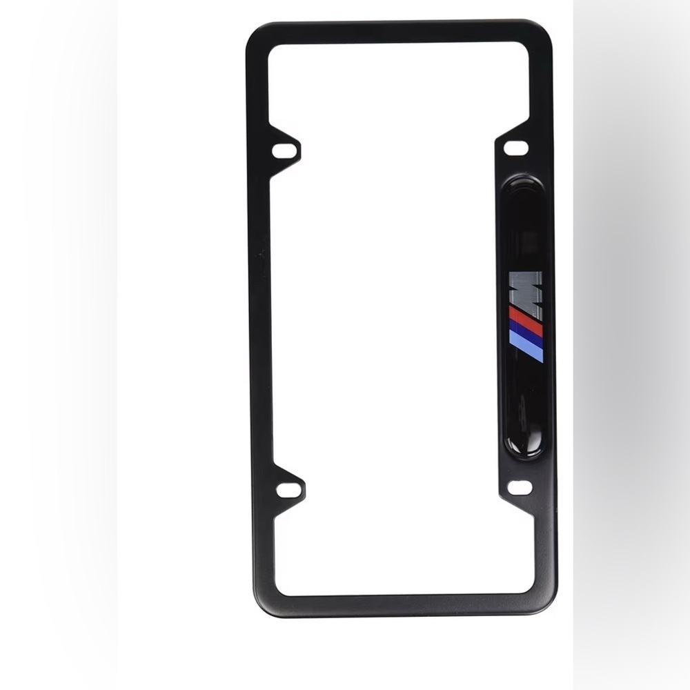 Black License Plate Frame 2 Piece